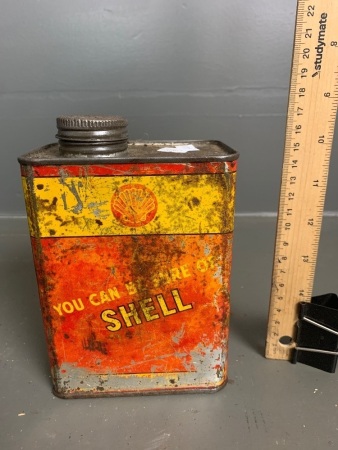 SHELL Oil Can with original lid