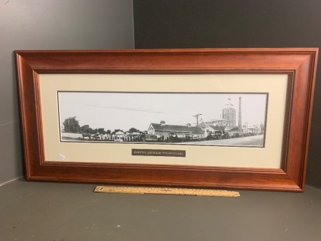 Framed photograph of of Perkins Brewery Toowoomba