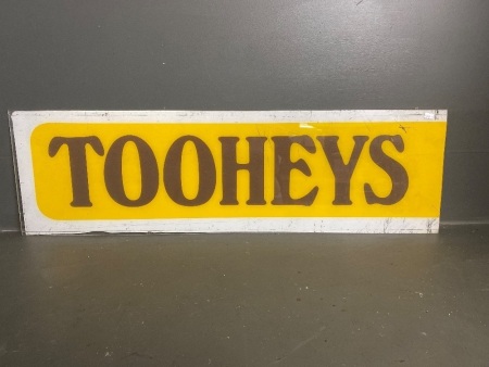 Large perspex TOOHEYS sign (1020x300)