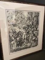 NORMAN LINDSAY signed print 'CIRCUS' - 4