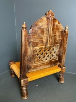 Antique ornate folding chair - 4