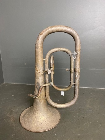 The Triumph tuba decoration piece