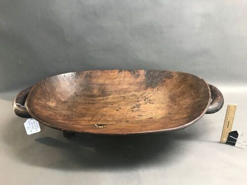 Large Antique Hand Carved Feast Bowl. C1930's. Oceania/PNG.