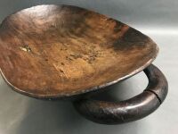 Large Antique Hand Carved Feast Bowl. C1930's. Oceania/PNG. - 4