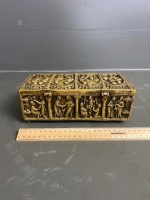 Antique 4kg bronze church relic/jewellery box