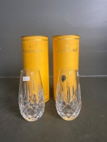 2 x Waterford Lismore 5.5' honey bud vases