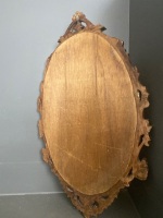 Ornate wooden mirror (H900) - 3