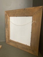 Distressed outdoor mirror with shower foot stand - 5