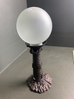 Metal lighthouse lamp with glass shade - 2