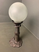 Metal lighthouse lamp with glass shade - 3