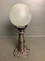 Metal lighthouse lamp with glass shade - 4