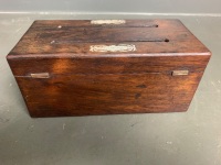 Early Victorian Rosewood letterbox - c1860 - 5