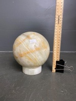 Onyx ball on stand