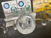 Collection of glass animals and candleholders. Bodazoo and Ballo brands - 3