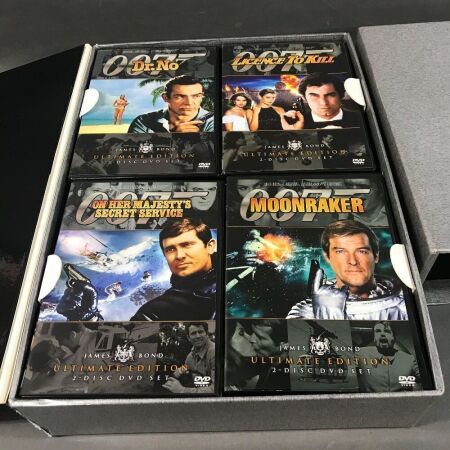 Boxed Ultimate Collection of James Bond DVD's - 20 DVD Set
