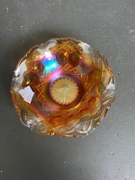 Carnival glass bowl