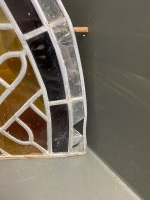 stained glass window insert (broken glass on some lower ends) - 3