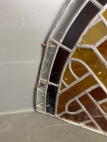 stained glass window insert (broken glass on some lower ends) - 5