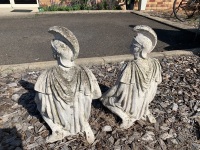 2 Roman Soldier Concrete Statues - 2