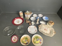 Assorted china, Teapot, bowls, vase,coalport, Royal Winter and plates. - 2