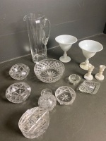 Assorted glassware including lead crystal - 2