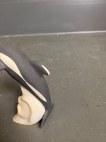 2 x Highbank Porcelain Orca scupltures - Lochgilphead Scotland - 5