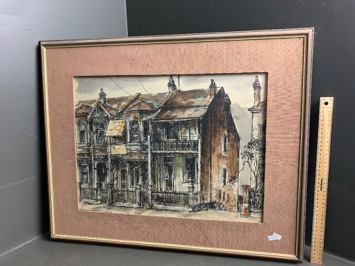 Print of Terrace Houses - artist unknown