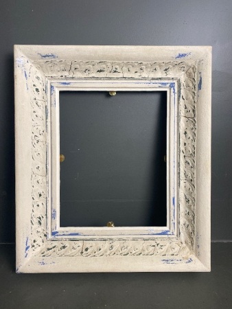 Distressed decorative thick wooden picture frame (670x780) (420x520) inside