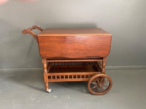 Mahogany Tea Trolley