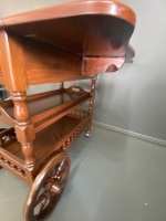 Mahogany Tea Trolley - 5