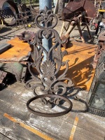 3 hanging cast iron plant holders - 2