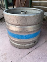 Empty stainless steel beer keg 30lts