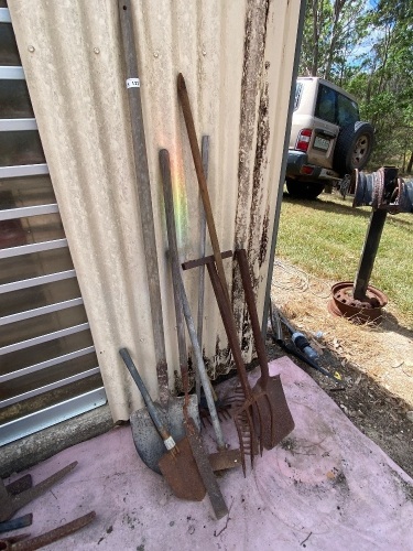 Assorted garden tools