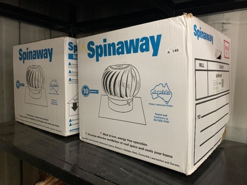 2 Boxed Spinaway Whirlybirds - surfmist colour