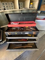 Tool box with selection of tools