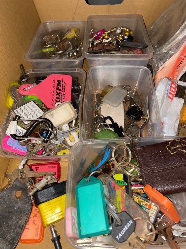 Selection of locks and keys 