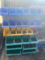 Quantity of utility bins on panel