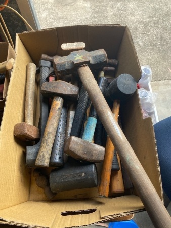 Selection of mallets and hammers 