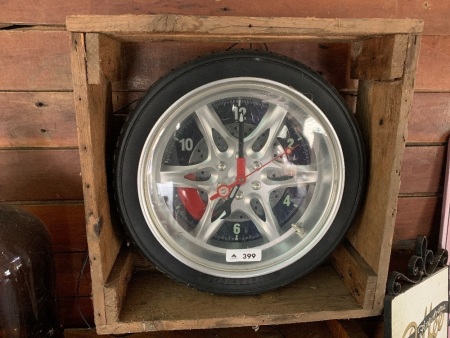 Ship Display Clock mounted in Timber box frame