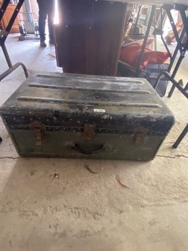 Large metal trunk