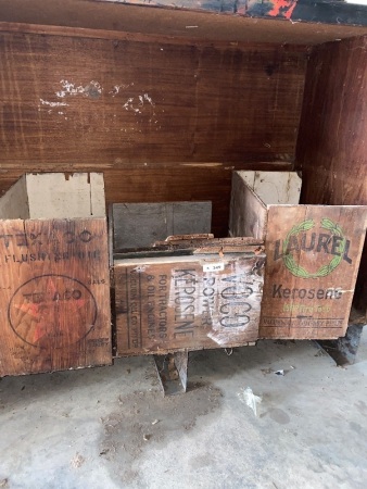 Vintage wooden crates