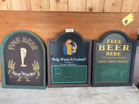 3 bar signs