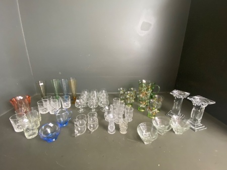 Large selection of quality glassware