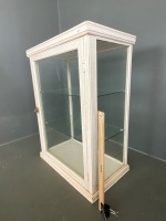 Antique shop display cabinet