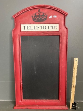 Hanging English telephone blackboard