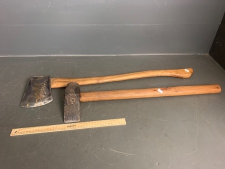 Hytest Forged Axe 4 1/2 and SJ Splitter - Both Marked