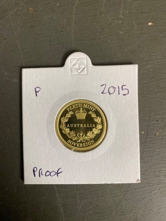 2015 Gold Sovereign Proof Perth Mint