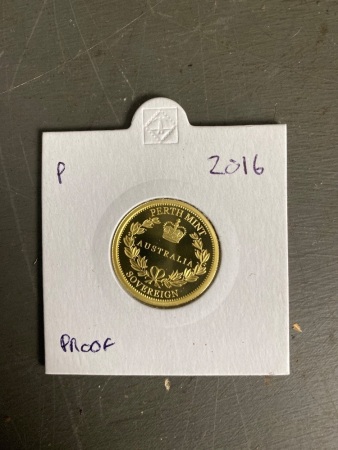 2016 Gold Sovereign Proof Perth Mint