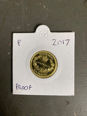 2017 Gold Sovereign, Proof Perth Mint