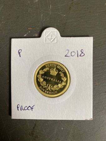 2018 Gold Sovereign, Proof, Perth Mint